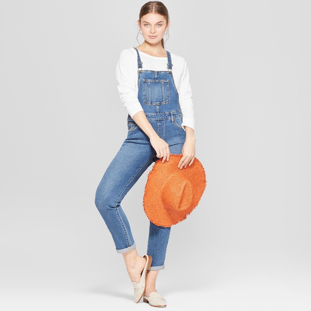 NWT Universal Thread Mid Rise Straight Overalls